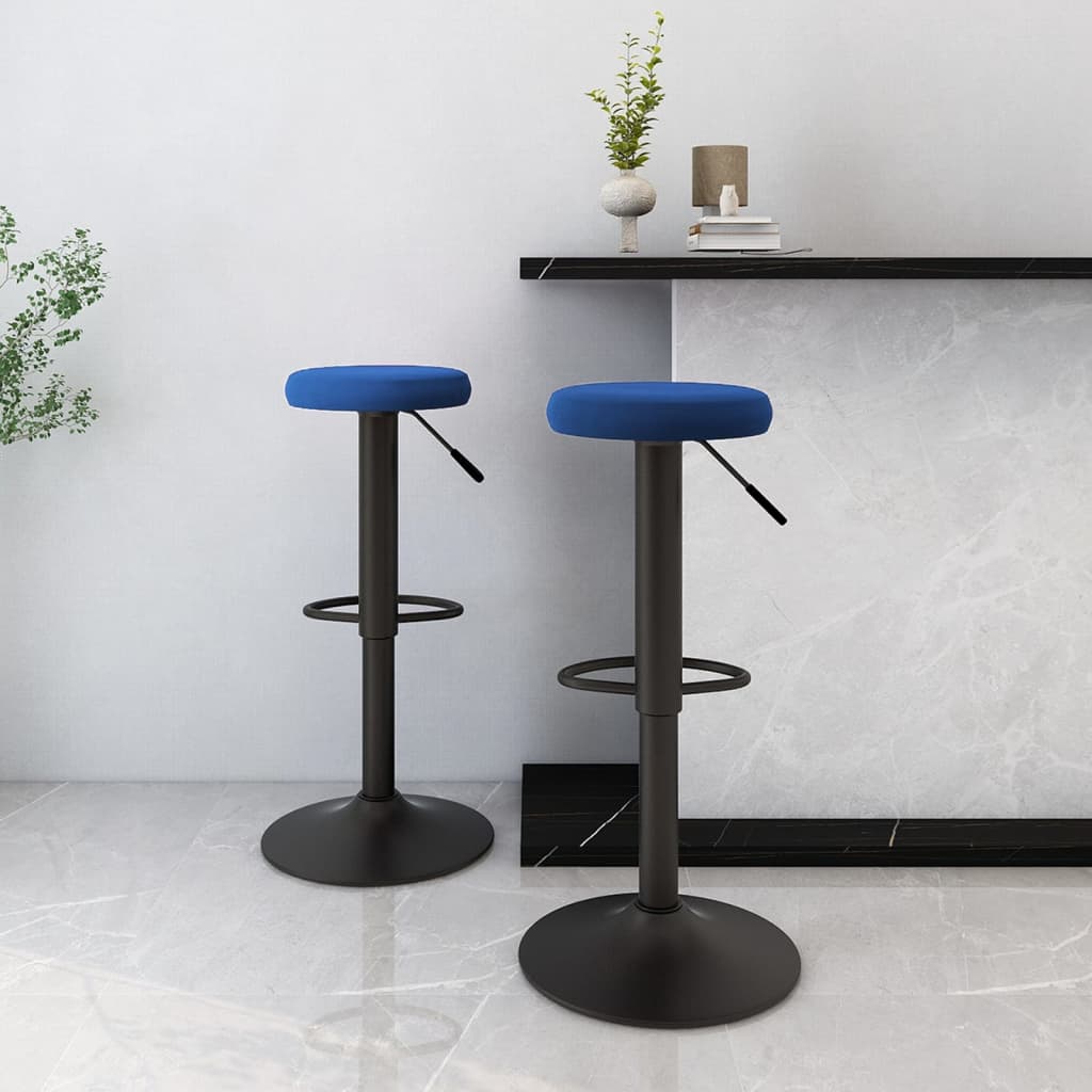 Barhocker 2 Stk. Schwarz Samt
