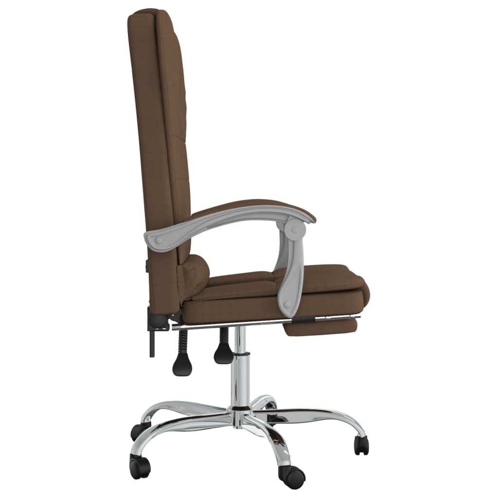 Bürostuhl mit Massagefunktion Taupe Stoff