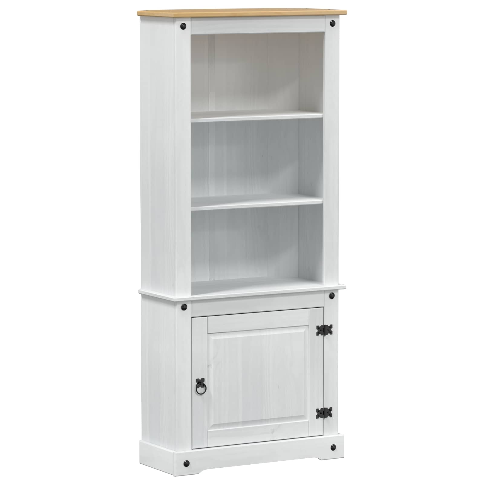 Highboard Corona 74x38x170 cm Massivholz Kiefer