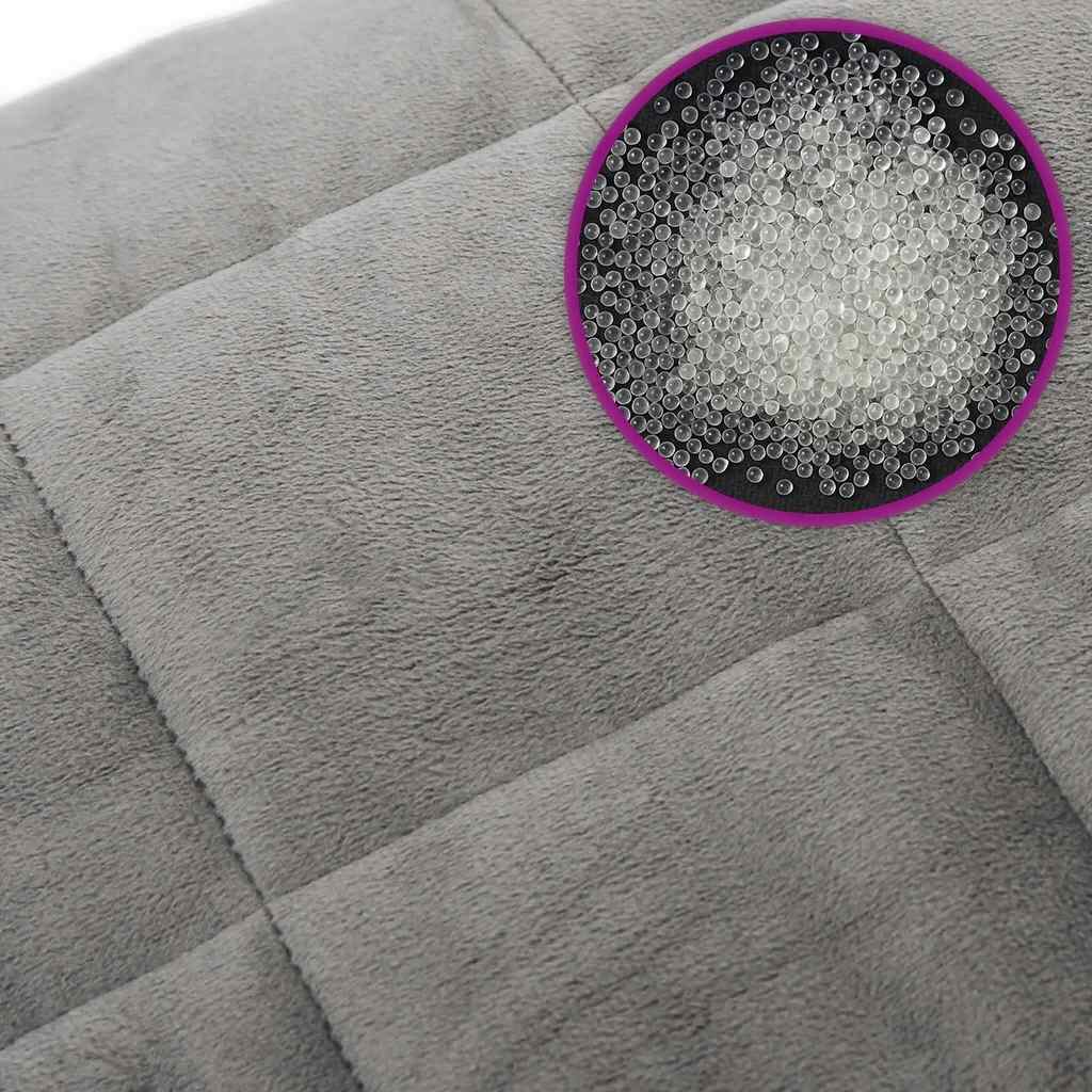 Gewichtsdecke Grau 122x183 cm 5 kg Stoff