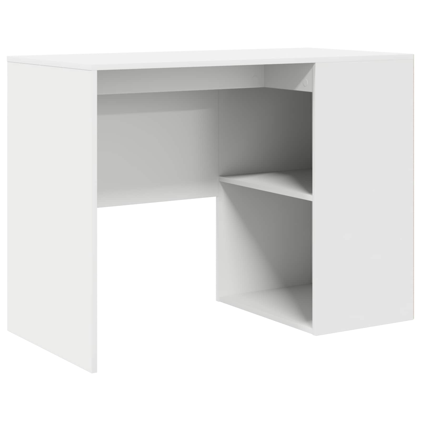 Eck-Schreibtisch Schwarz Eichen-Optik 102 x 88 x 75 cm