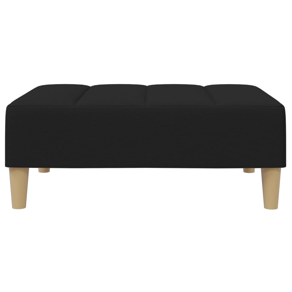 Fußhocker Hellgrau 77x55x31 cm Stoff
