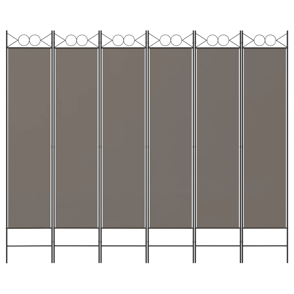 3-teiliger Raumteiler Beige 120 x 200 cm Stoff