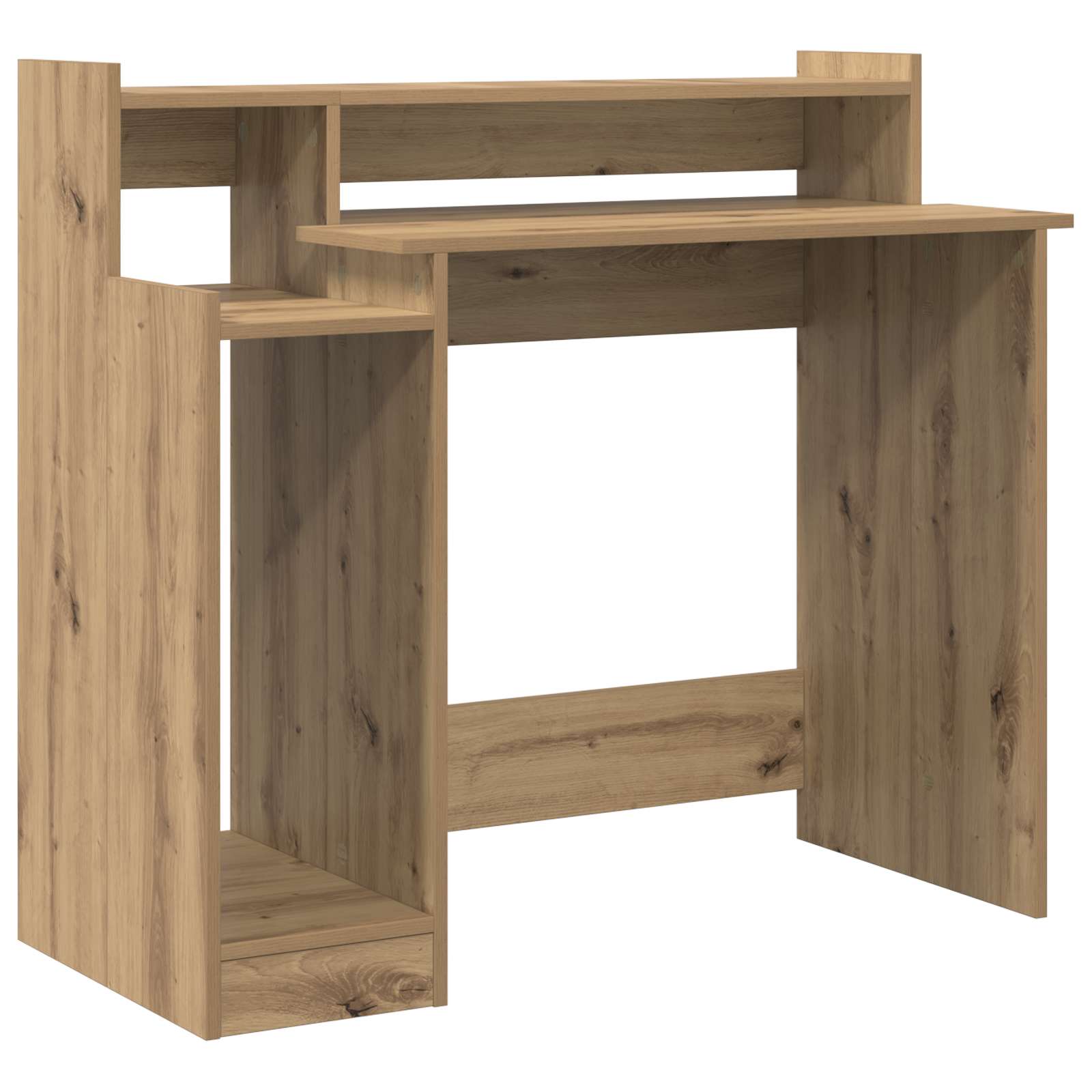 Schreibtisch mit LEDs Weiß 97x45x90 cm Holzwerkstoff