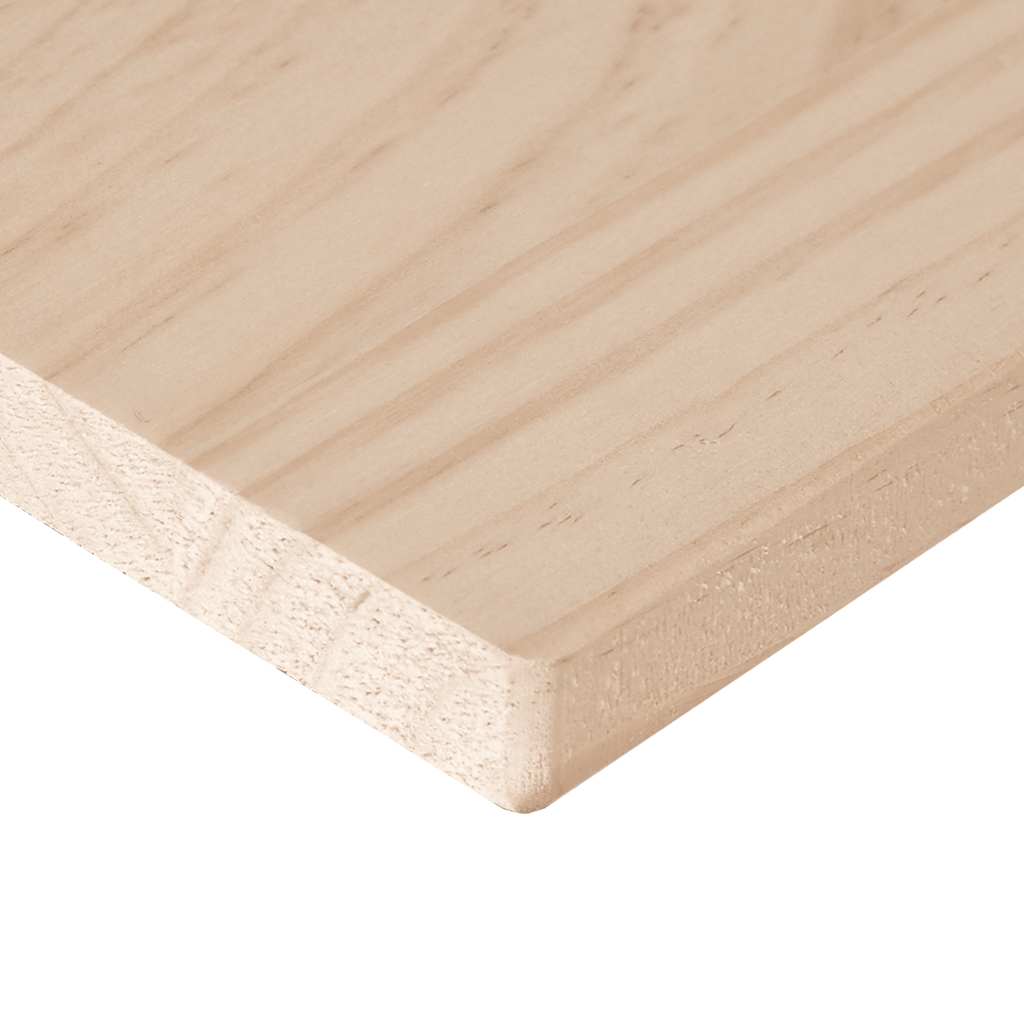 Tischplatte Weiß 40x40x2,5 cm Massivholz Kiefer Quadratisch