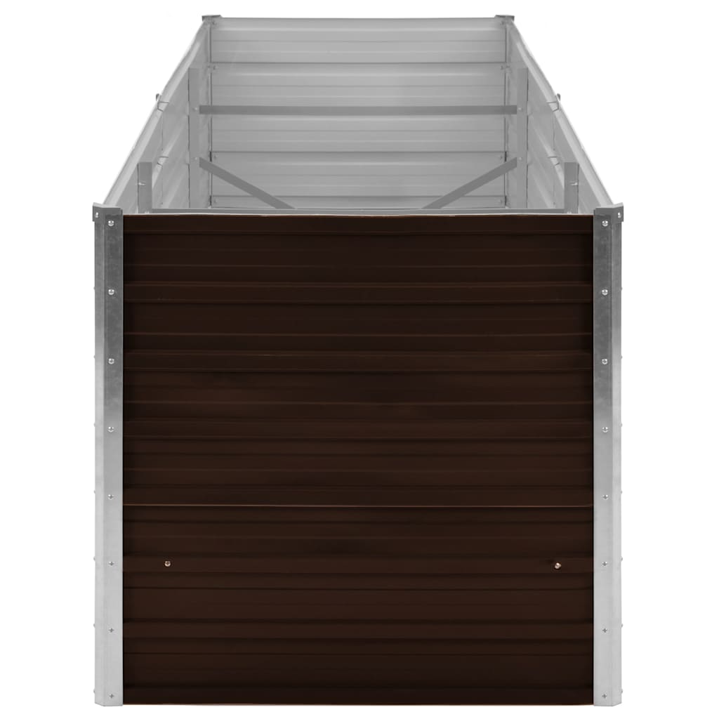 Hochbeet Braun 160 x 80 x 77 cm Verzinkter Stahl