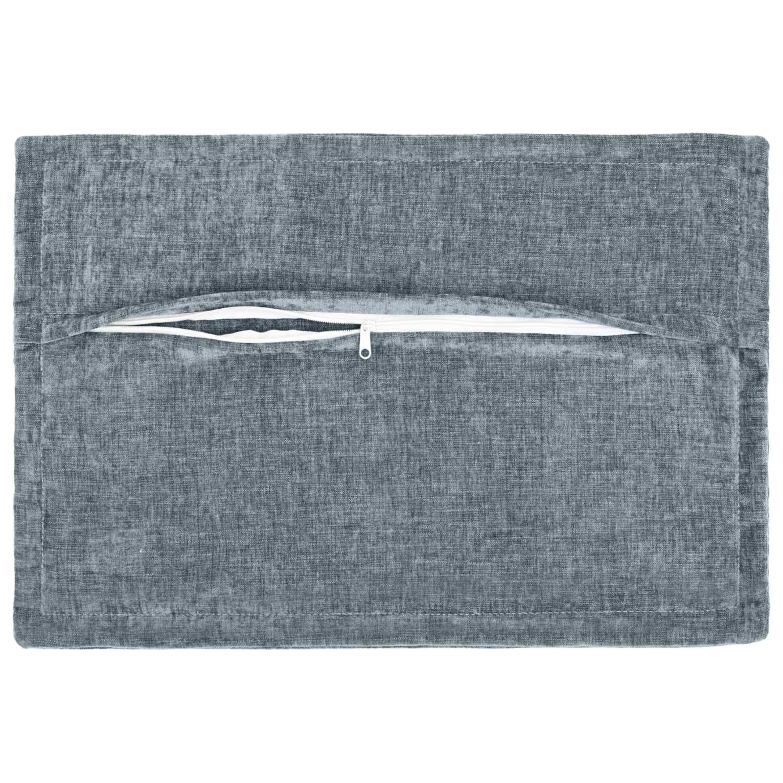 Kissenbezug 2 Stk. HOUTEN Dunkelgrau 30 x 30 cm Chenille-Stoff