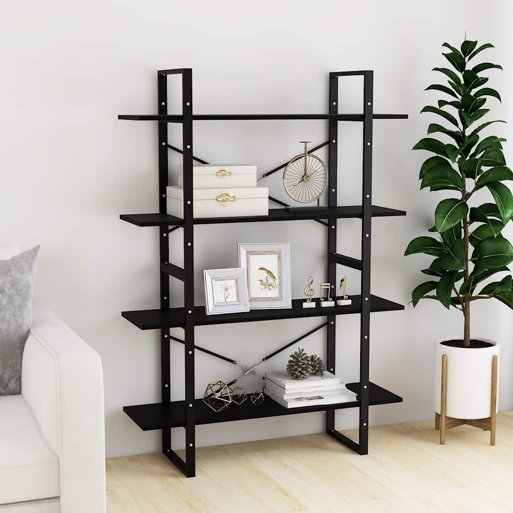Bücherregal 2 Fächer Weiß 100x30x70 cm Holzwerkstoff