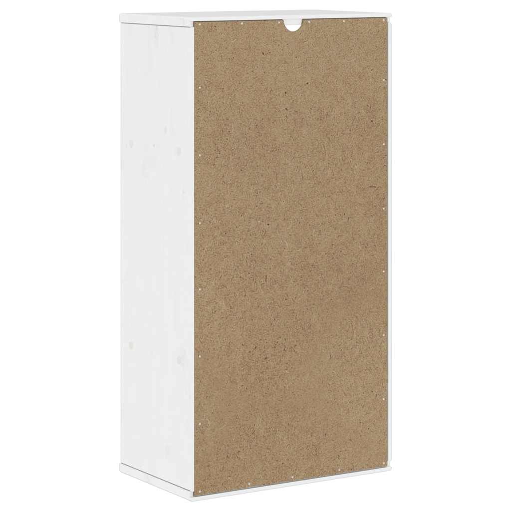 Beistellschrank ODDA 40x24x79 cm Massivholz Kiefer