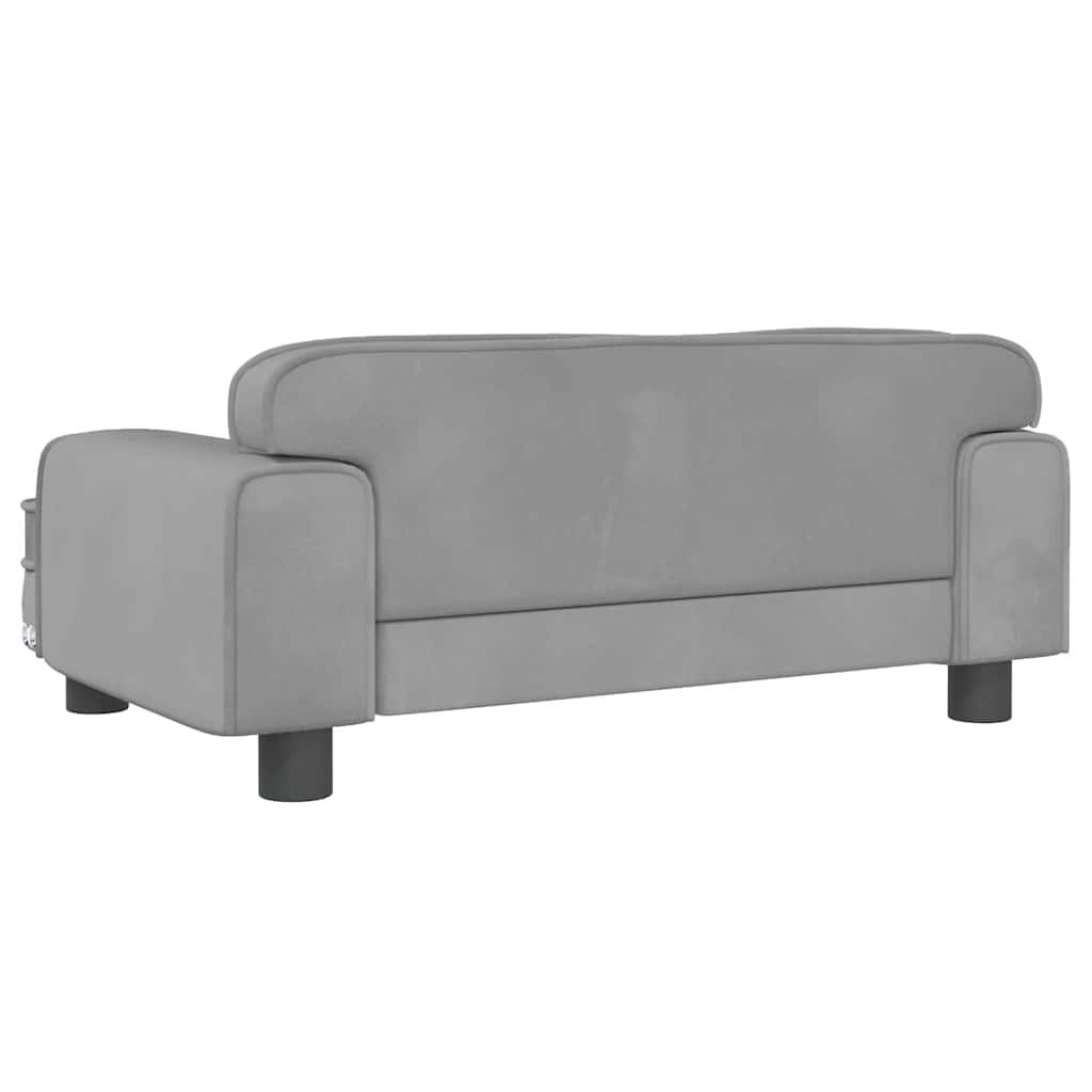 Hundebett Rosa 90x53x30 cm Samt