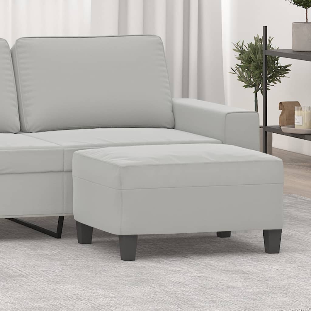 Fußhocker Taupe 60x50x41 cm Mikrofasergewebe
