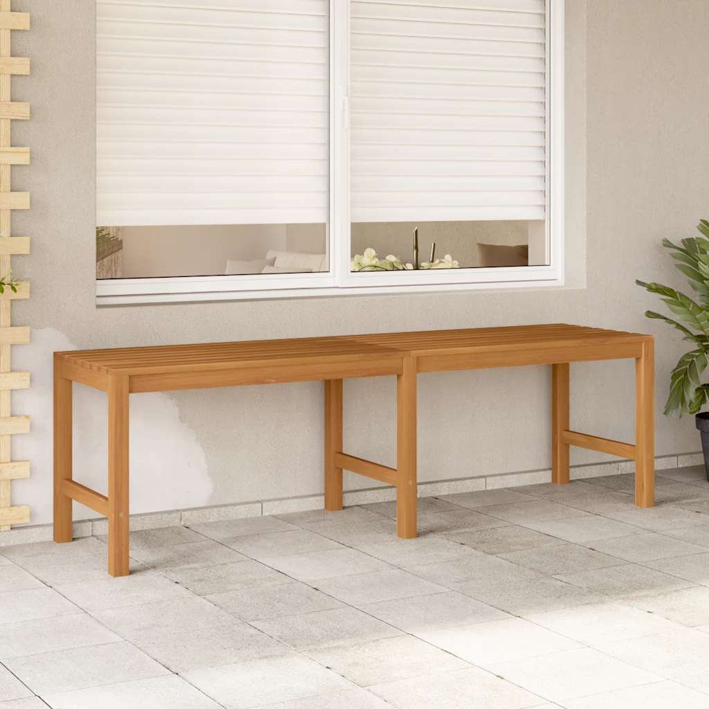 Gartenbank 114 cm Massivholz Teak