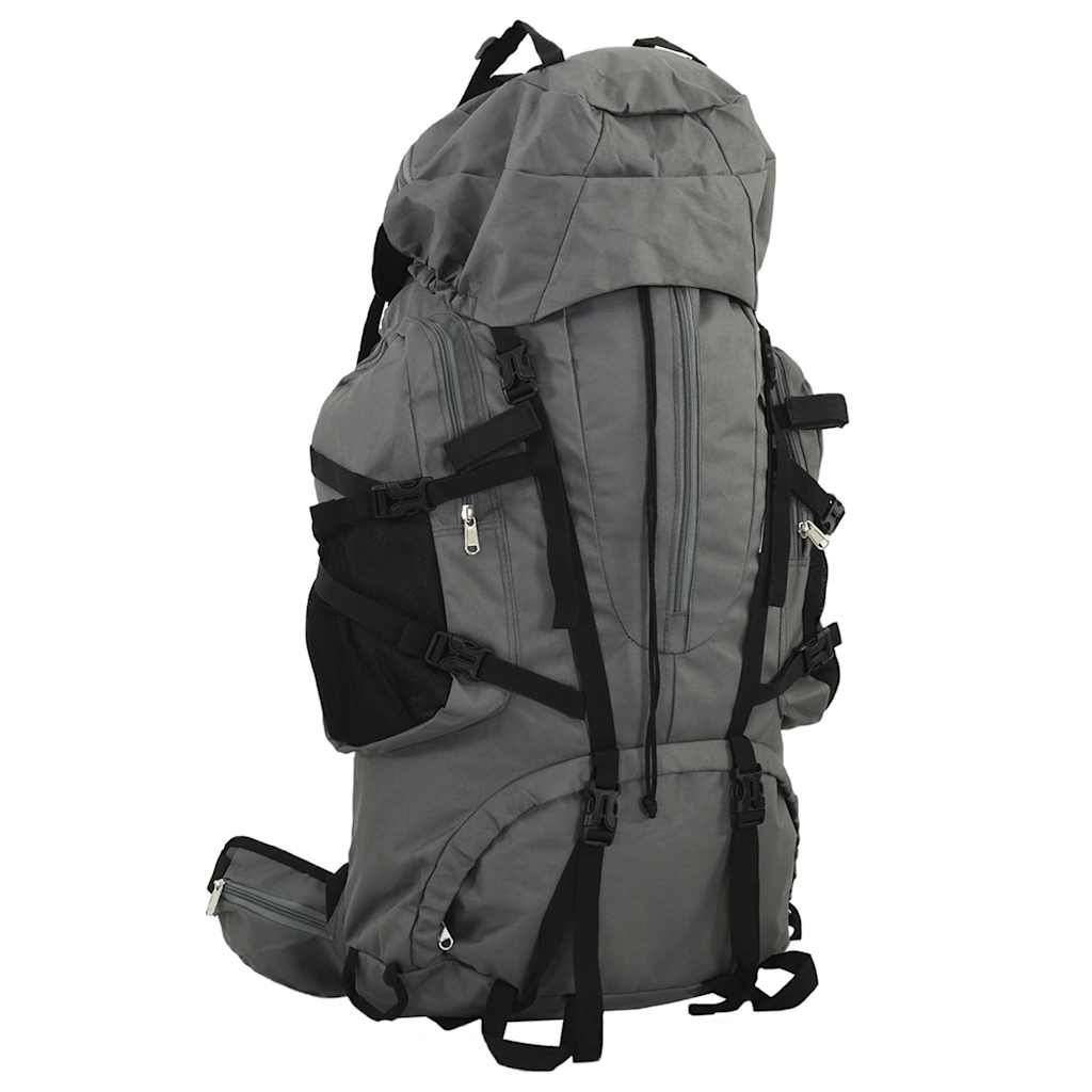 Wanderrucksack Schwarz 60 L Oxford-Gewebe