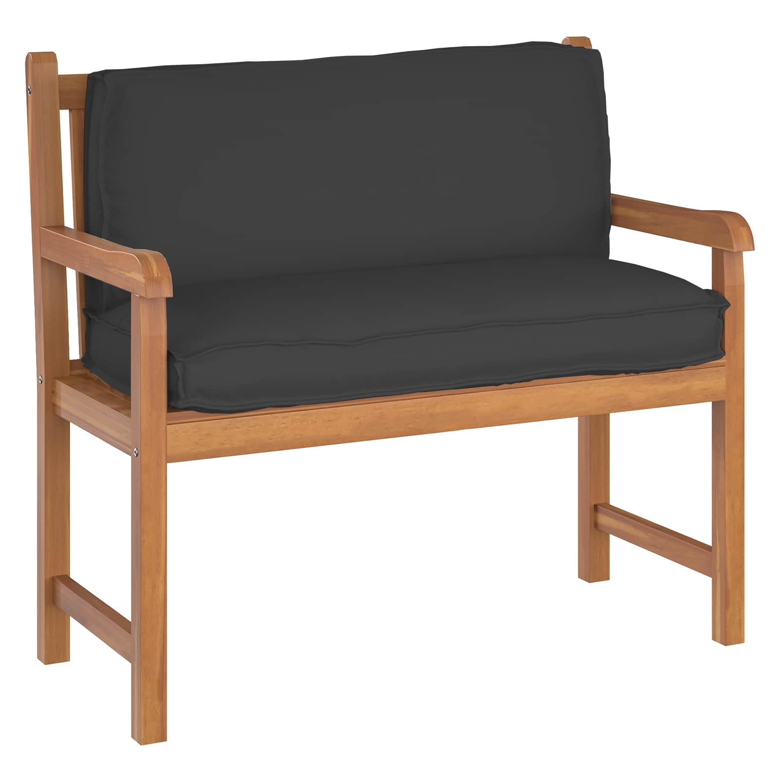 Kissen Anthrazit 120 x 40 x 12 cm Oxford-Stoff