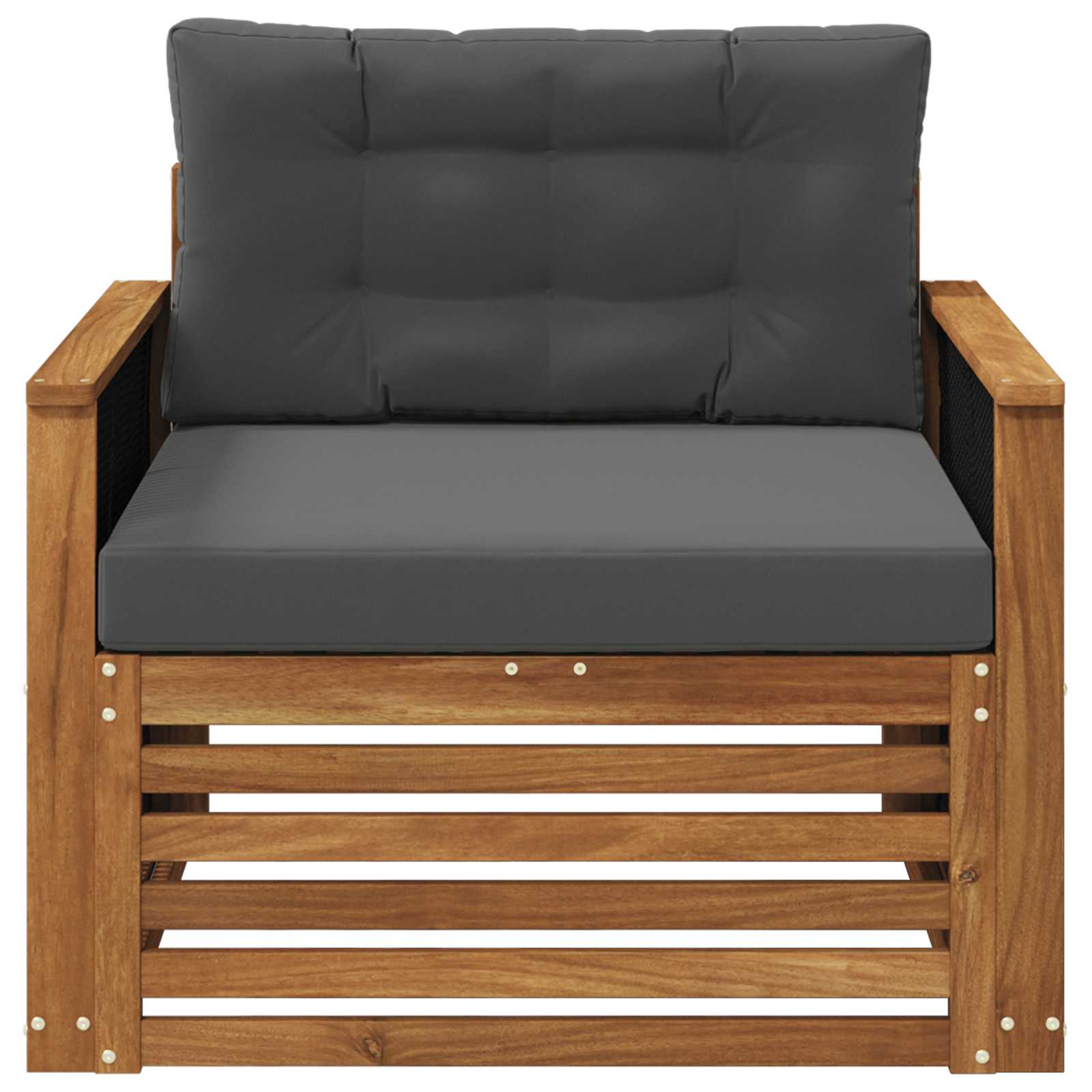2 Stück Outdoor-Sofa Natur
