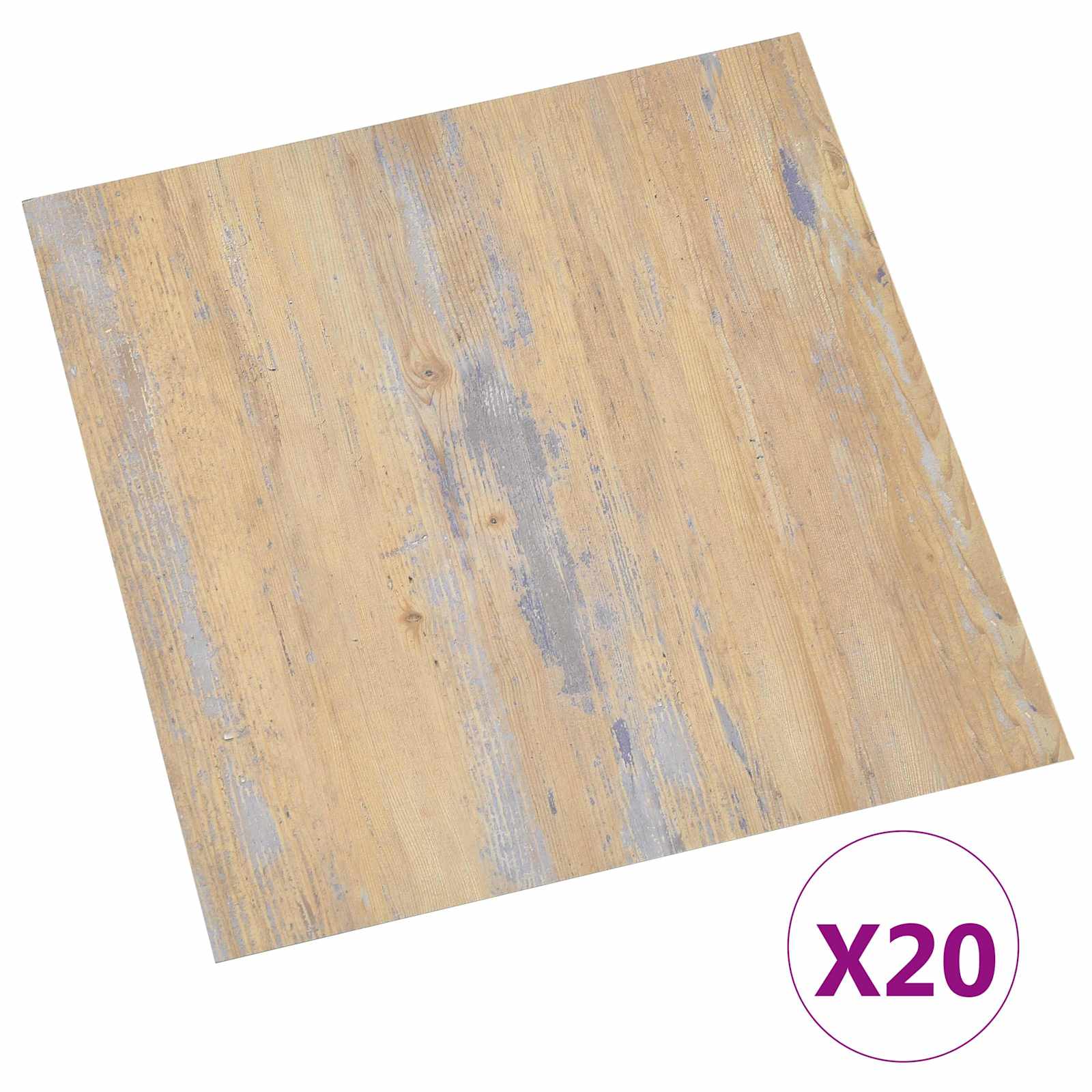 Selbstklebende Bodenplanken 30,5 x 30,5 cm 20 pcs PVC Betongrau