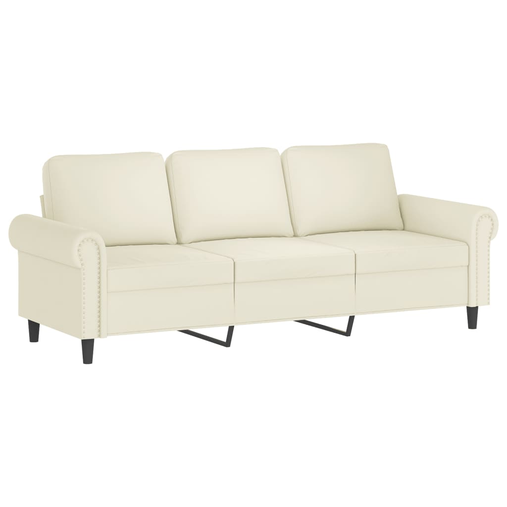 2-Sitzer-Sofa mit Zierkissen Dunkelgrün 120 cm Samt
