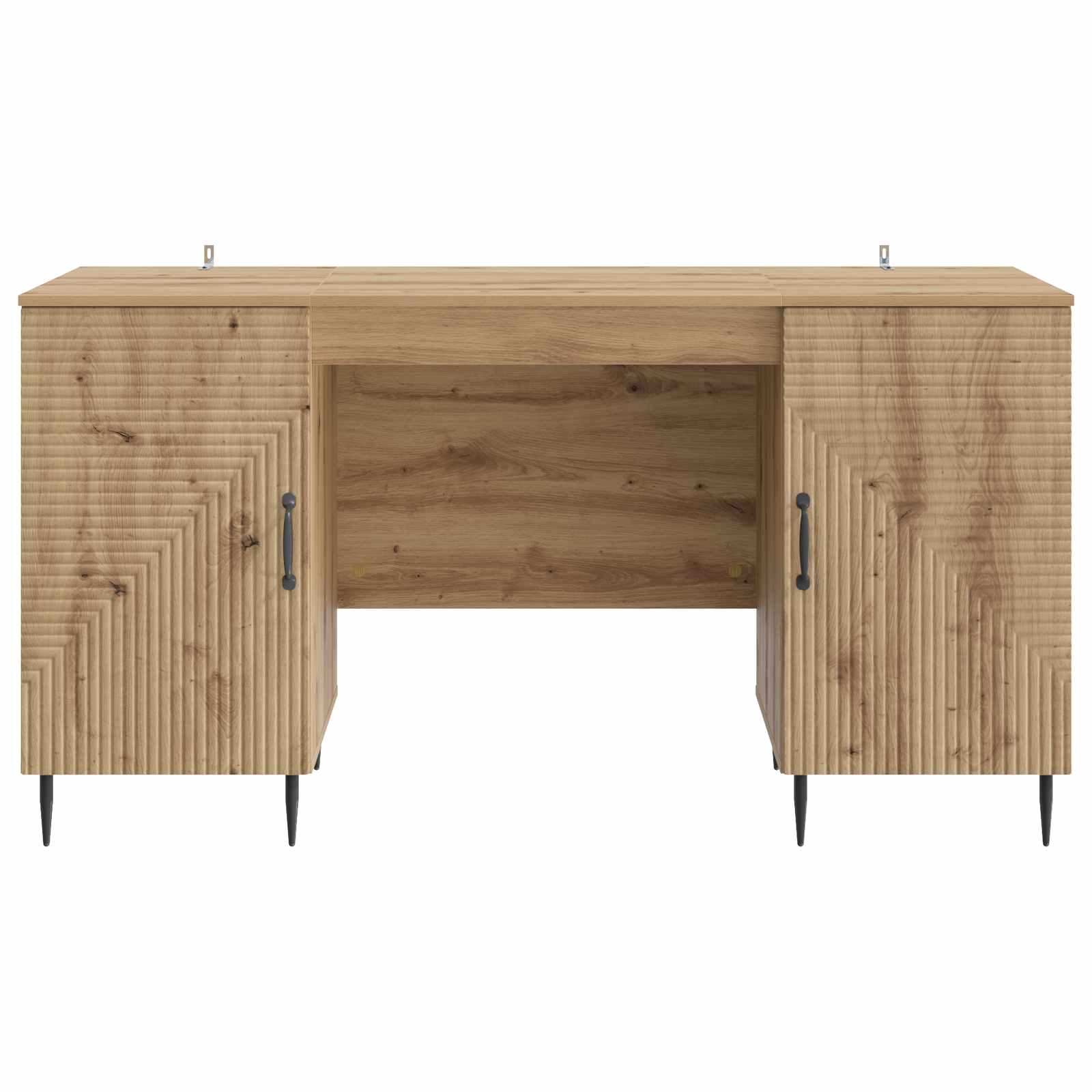 Schreibtisch mit Regal Schwarz 142,5 x 50 x 75 cm Holzwerkstoff