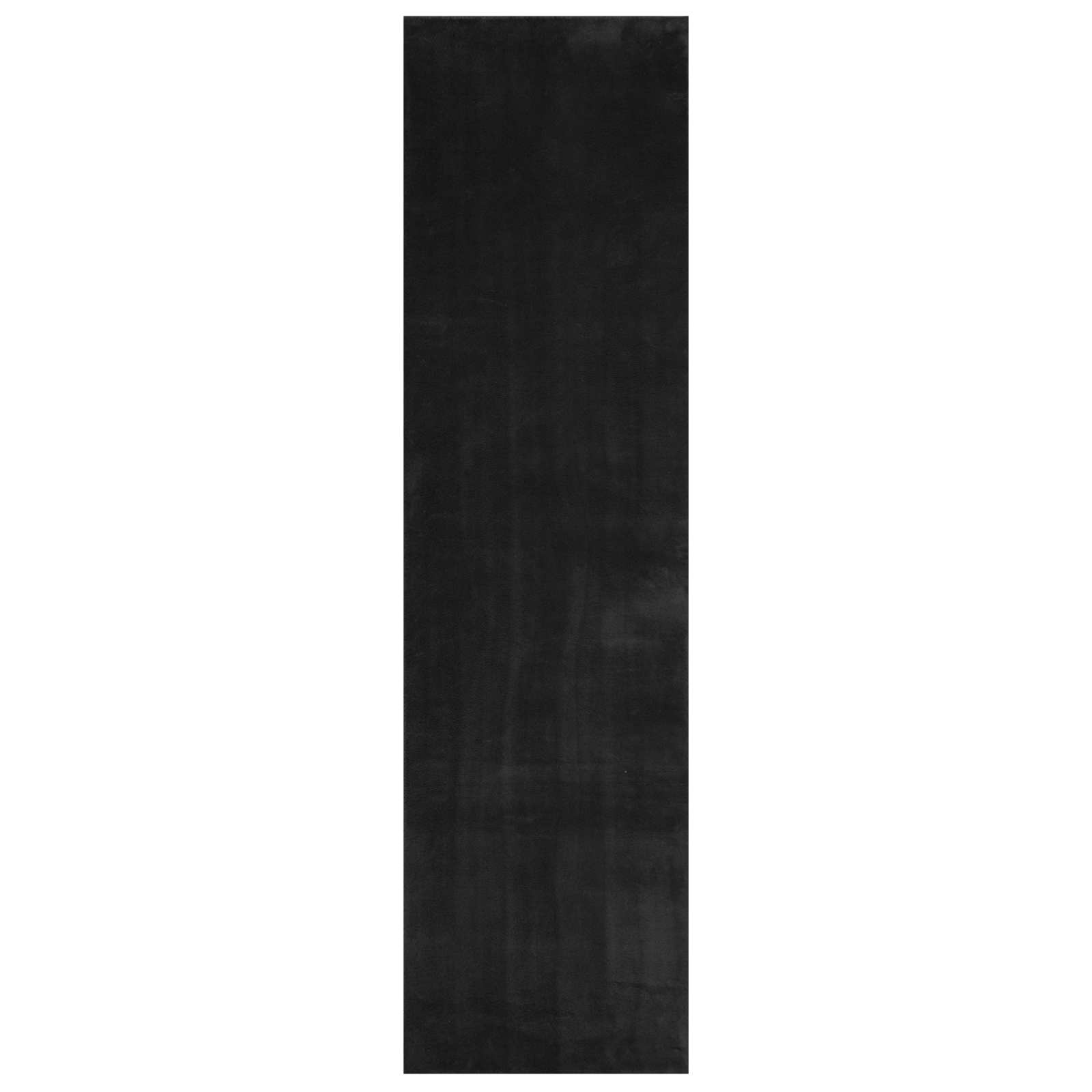 Teppich HUARTE Kurzflor Weich und Waschbar Anthrazit 60x110 cm