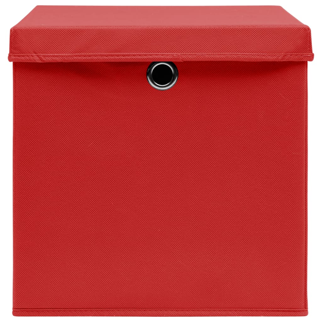 Aufbewahrungsboxen 4 Stk. Blau 32x32x32 cm Stoff