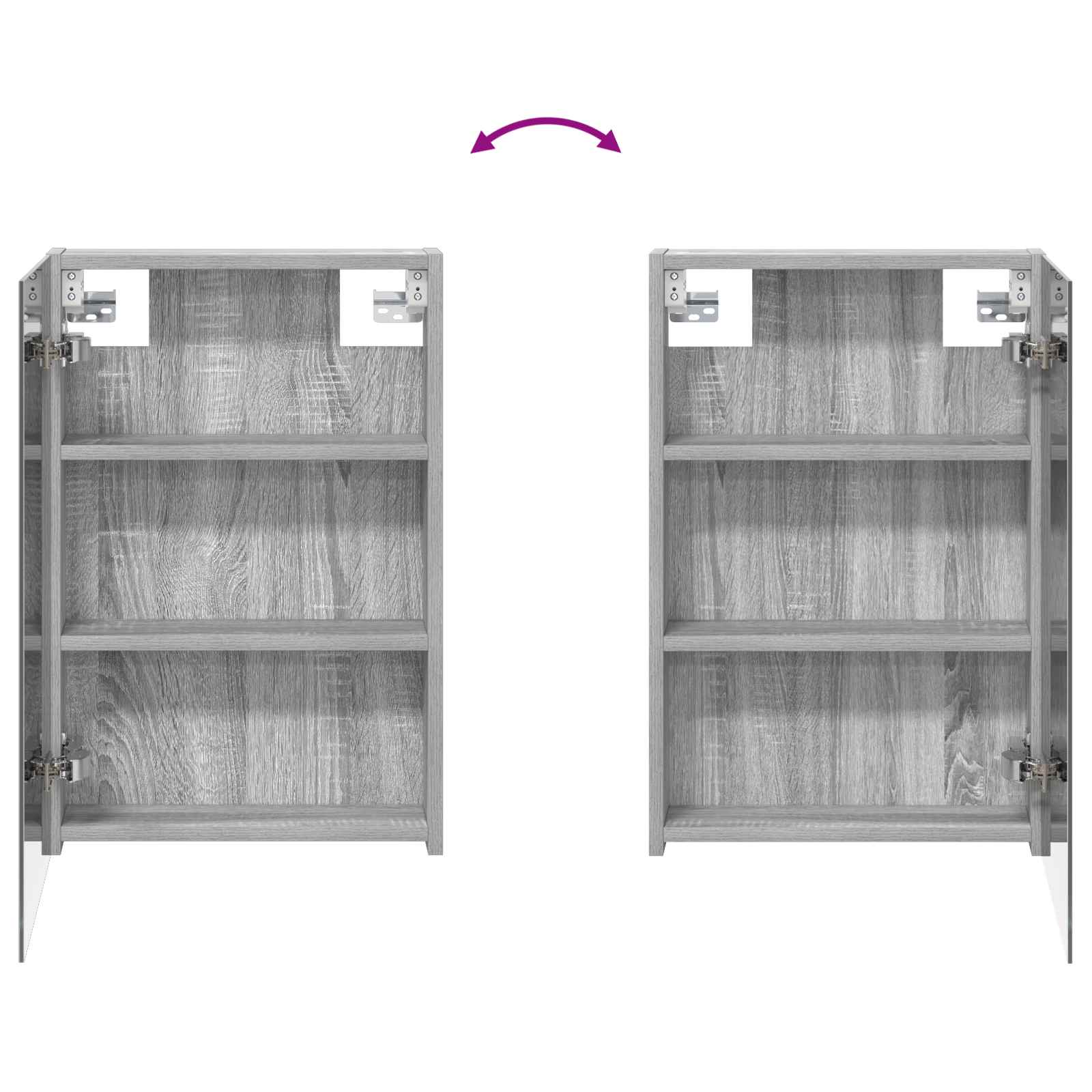 Badezimmerschrank-Set 3 pcs 80 x 10,5 x 50 cm Holzwerkstoff