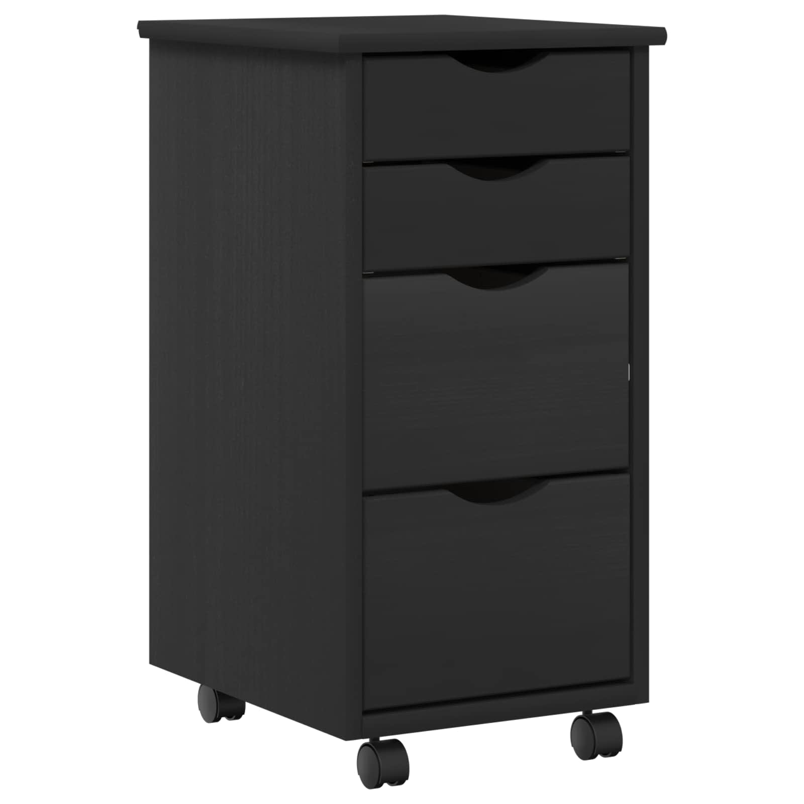 Desk und Rolling Cabinet Set MOSS 2 pcs Honigbraun
