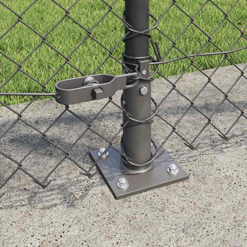 Outdoor Kettenglied-Zaun Erdfixierung 10 x 0,4 m Grün Netz