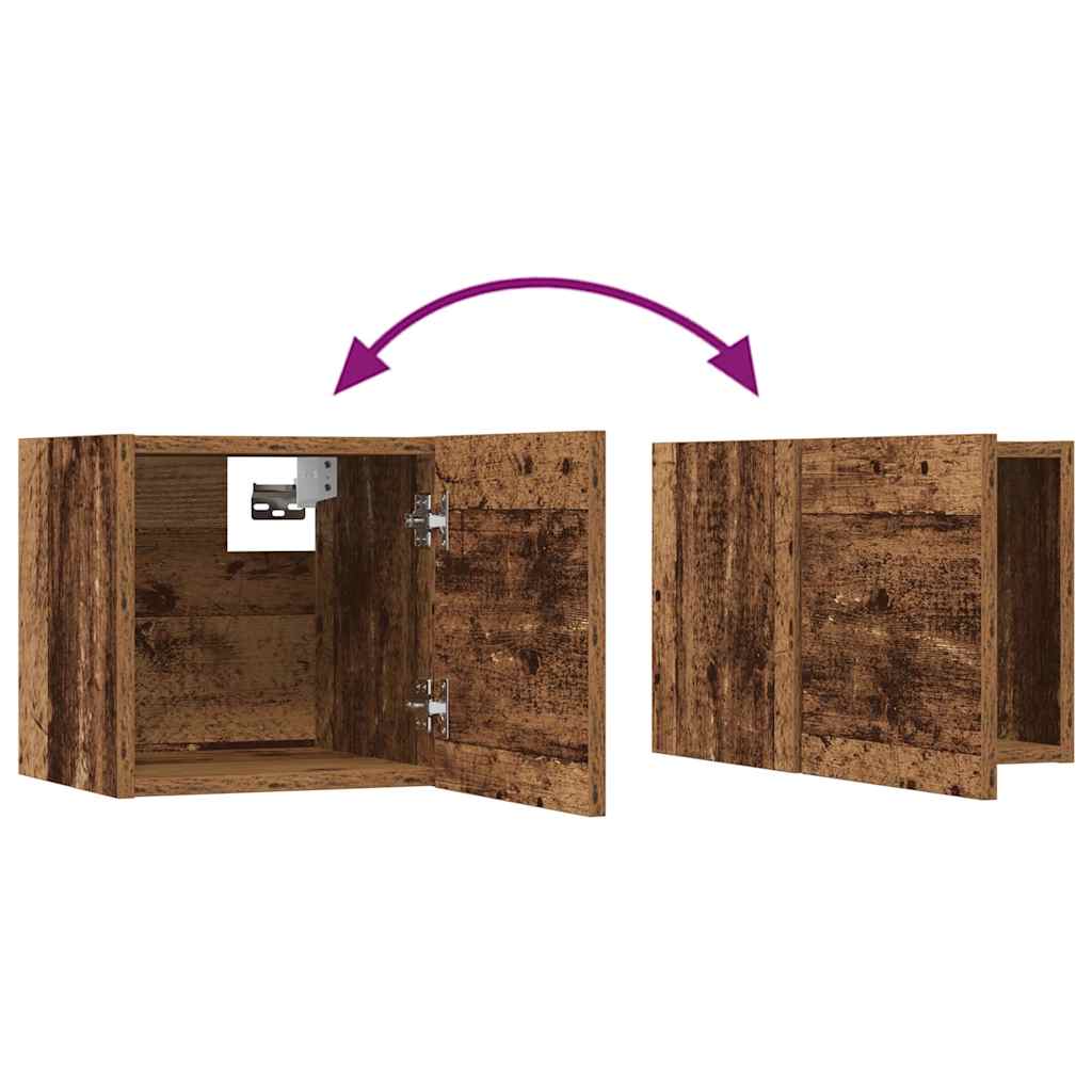 4-tlg. TV-Schrank-Set Weiß Holzwerkstoff