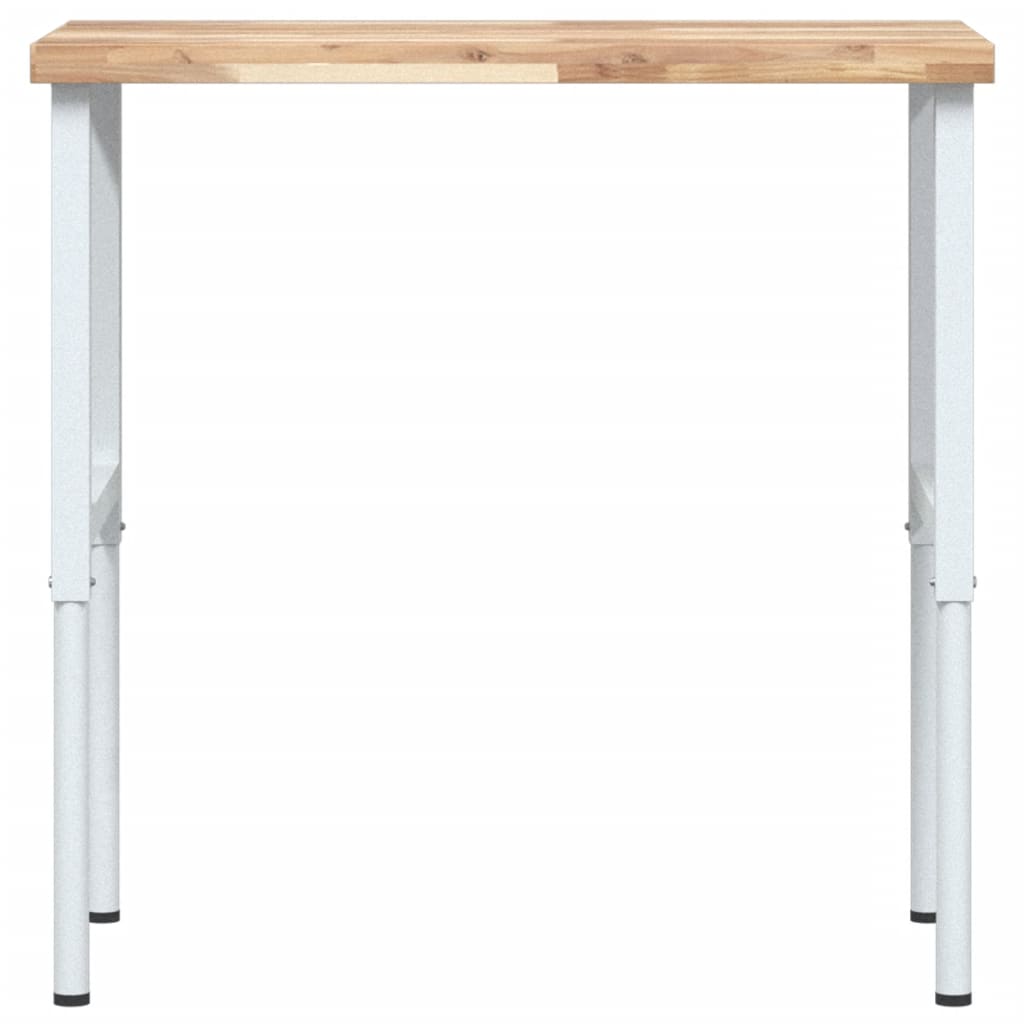 Werkbank 80x60x(73-99,5) cm Massivholz Akazie Rechteckig