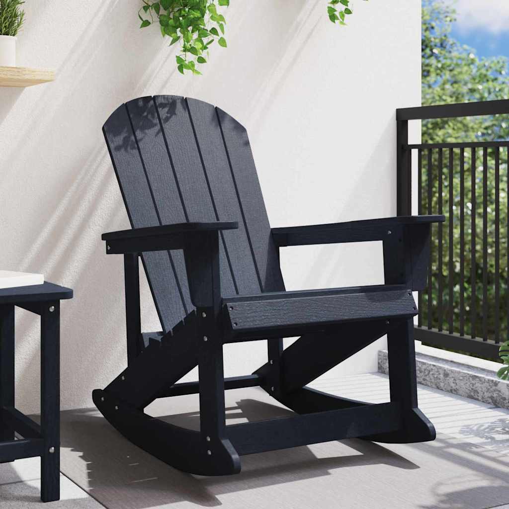 Adirondack-Schaukelstuhl Weiß 92 x 73,5 x 92 cm HDPE