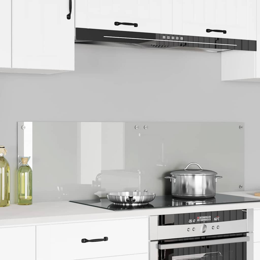 Küchenrückwand 2 pcs Weiß 70 x 40 cm Gehärtetes Glas