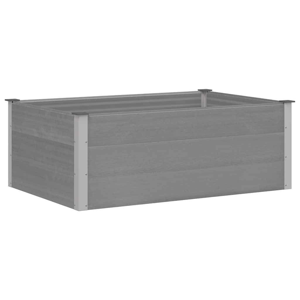 Garten-Hochbeet 200x50x54 cm WPC Grau