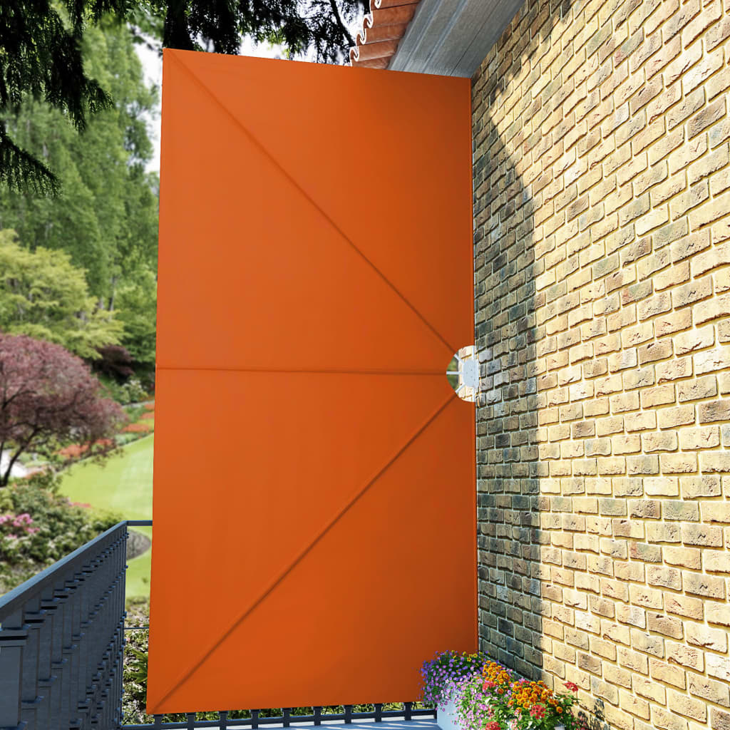 Faltbarer Terrassen-Seitenfächer Grau 240 × 160 cm
