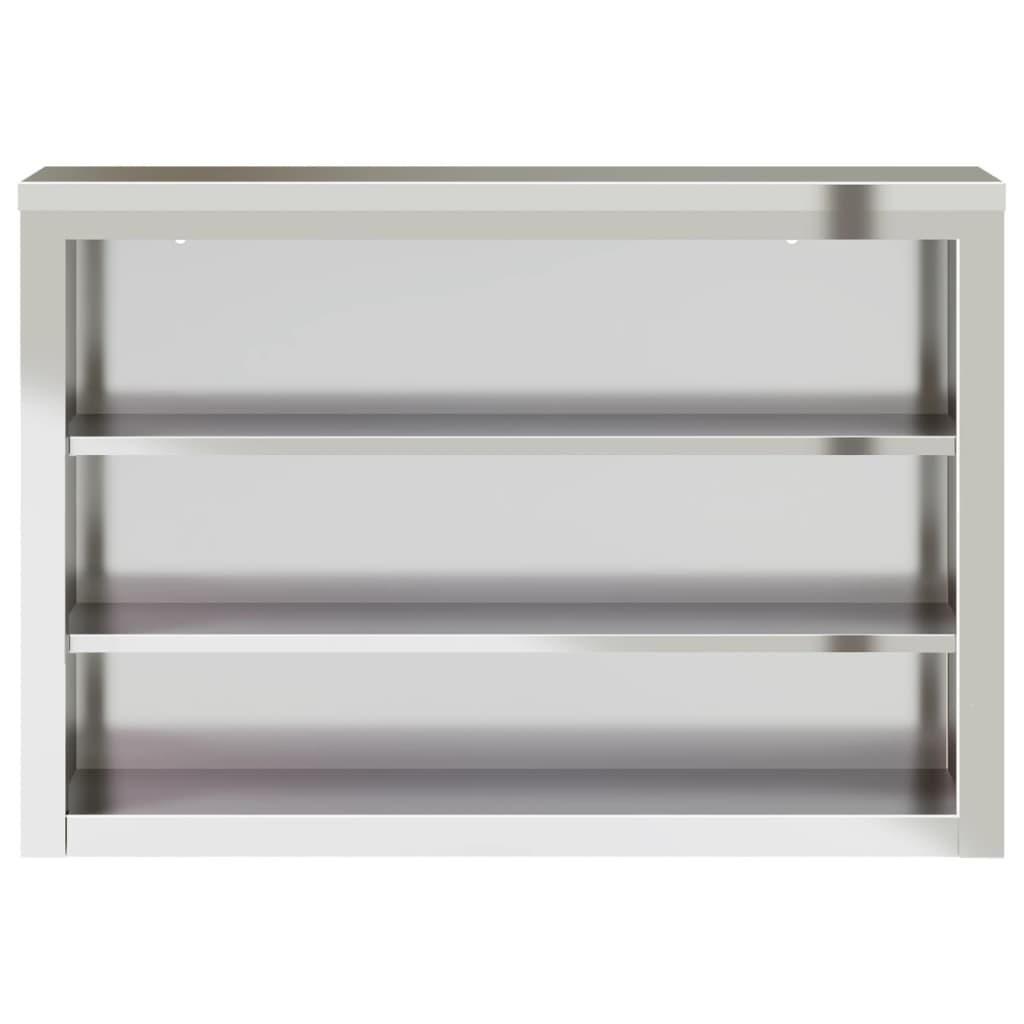 Küchen-Wandschrank mit Schiebetüren Edelstahl
