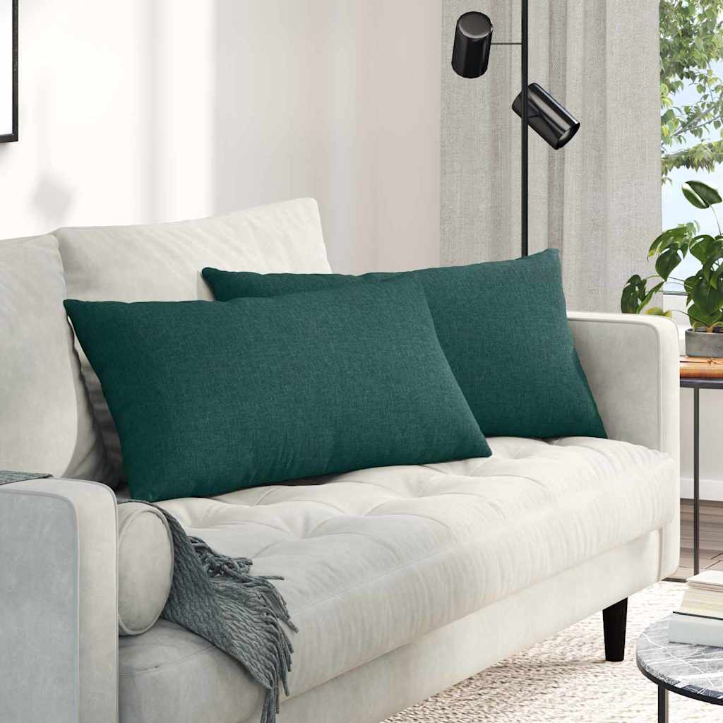Sofakissen 2 pcs Hellgrau 50 x 30 cm Stoff