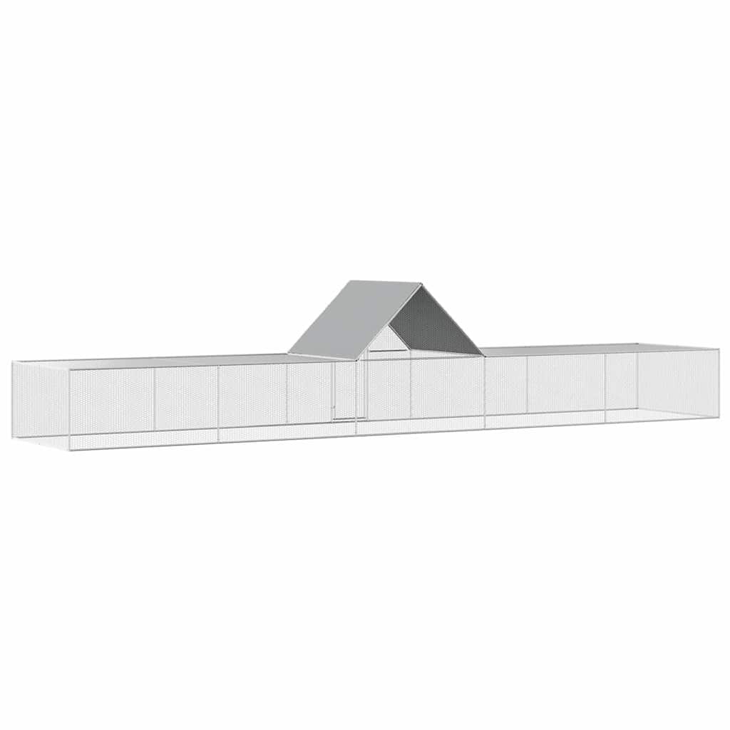 Hühnerstall 3x1x1,5 m Verzinkter Stahl