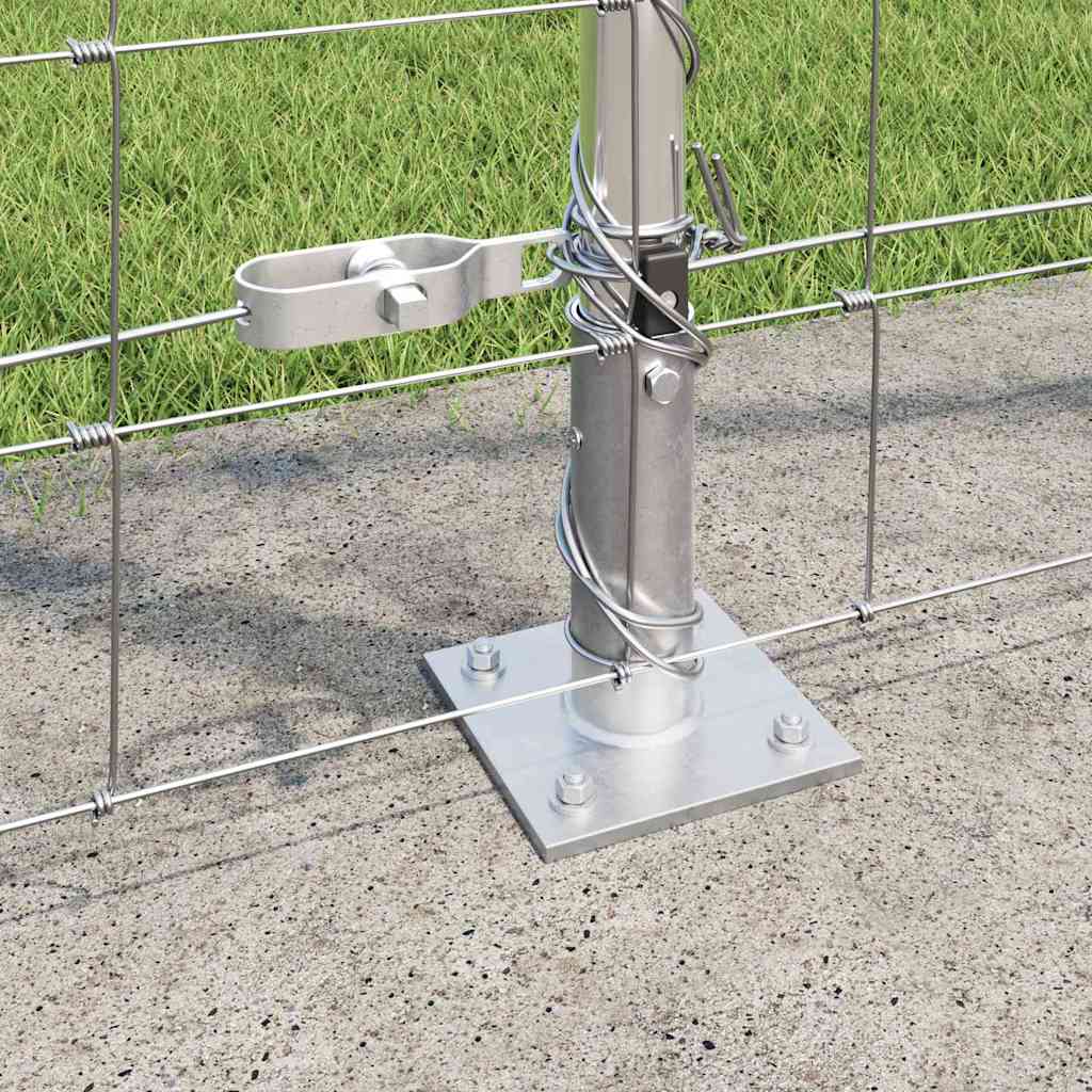 Ground Fix Geschweißter Drahtzaun 25 x 0,8 m Silber Netz