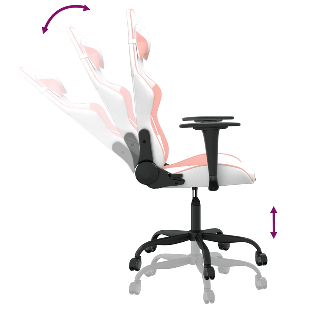 Gaming-Stuhl mit Massagefunktion Schwarz und Rot Kunstleder