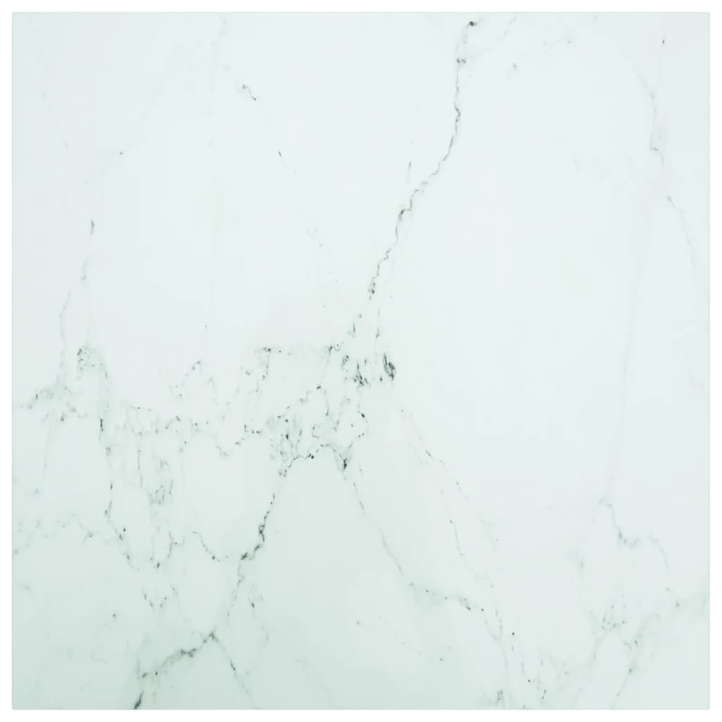Tischplatte aus gehärtetem Glas quadratisch 700x700 mm