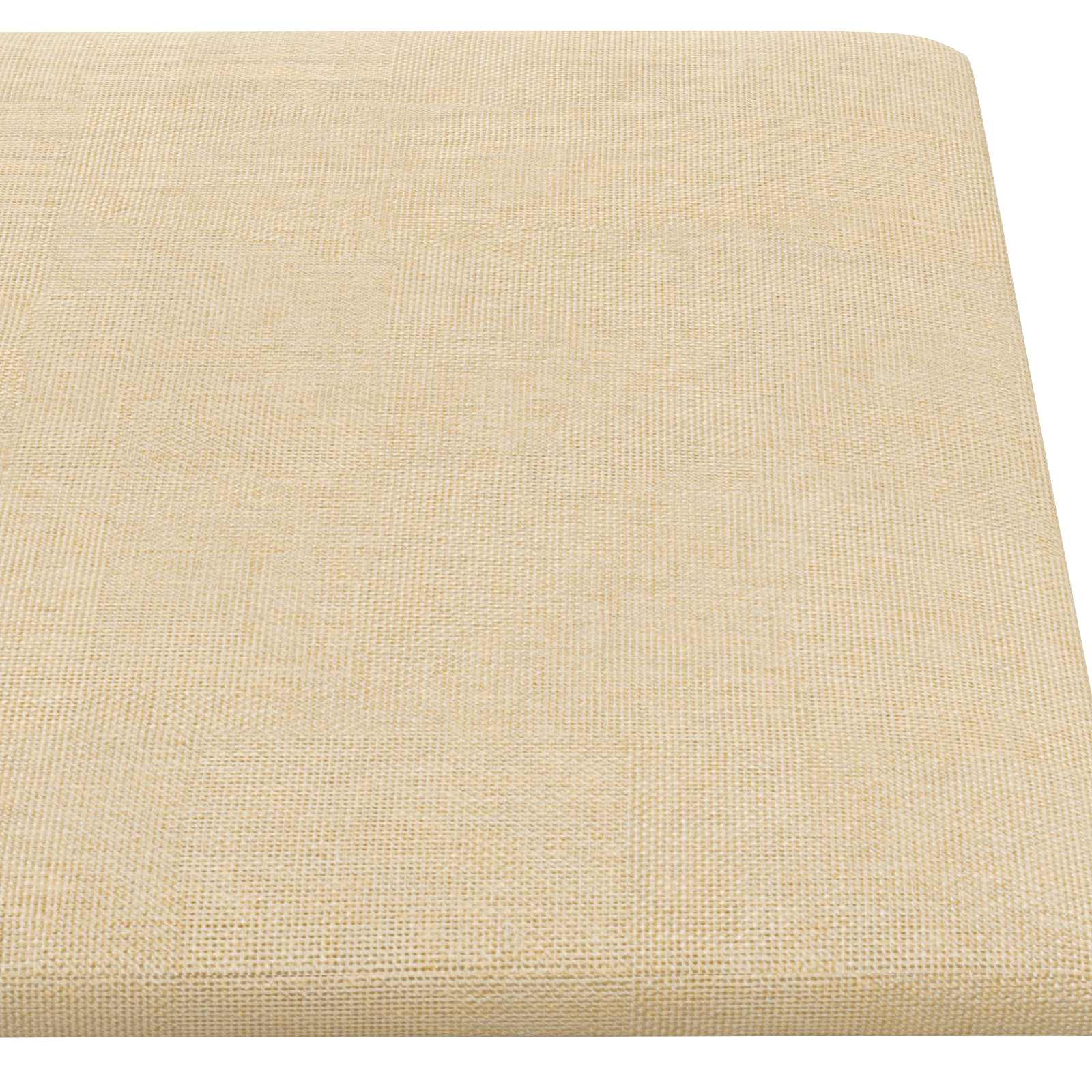 Wandkopfteilen 12 pcs 30 x 15 cm Creme Stoff