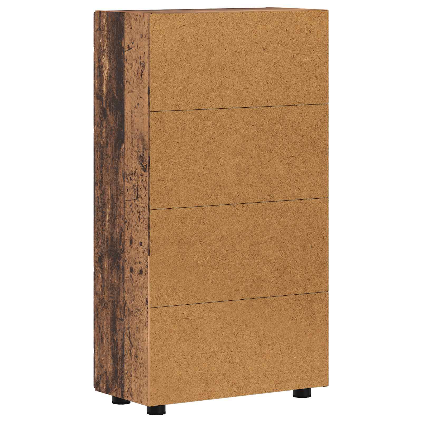 Highboard mit Regal FLORIN Weiß 60 x 35 x 182 cm Holzwerkstoff