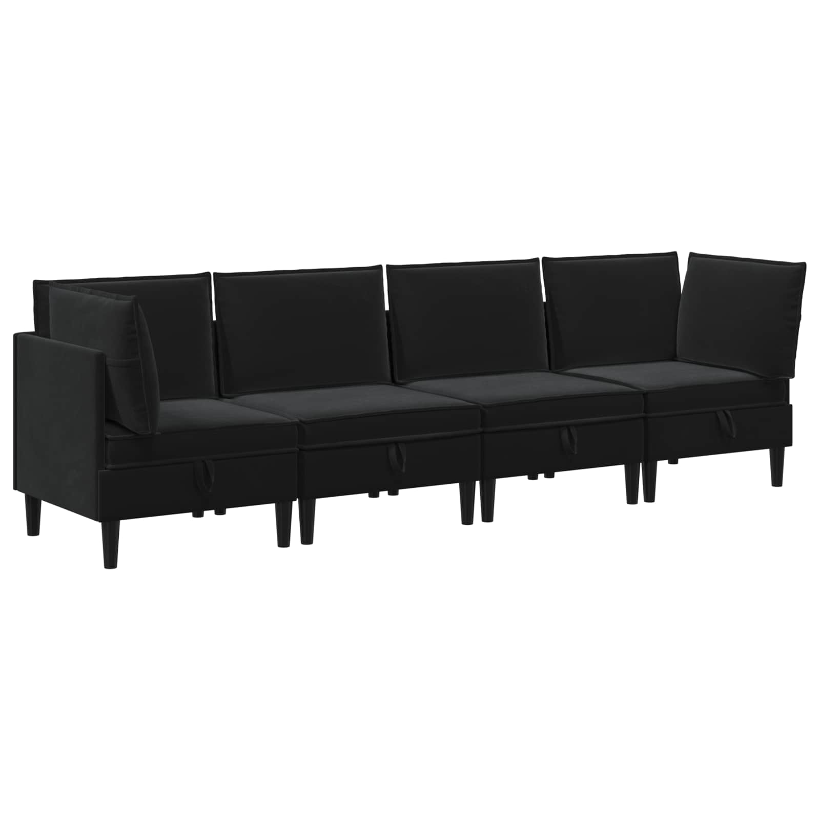 Wohnzimmergarnitur mit Kissen mit Speicher 3 pcs Hellgrau Samt