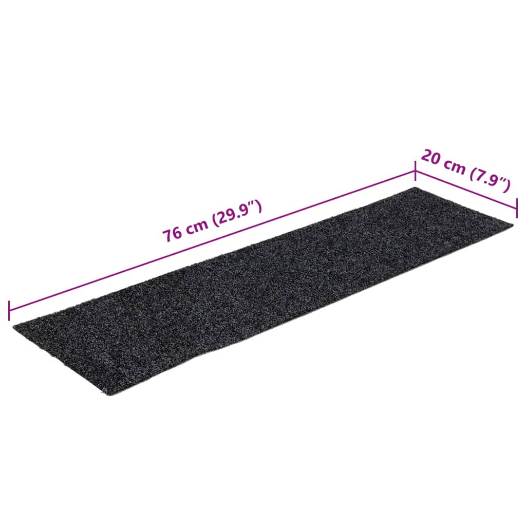 Stufenmatten Selbstklebend 15 Stk. 60x25 cm Hellbraun Rechteckig