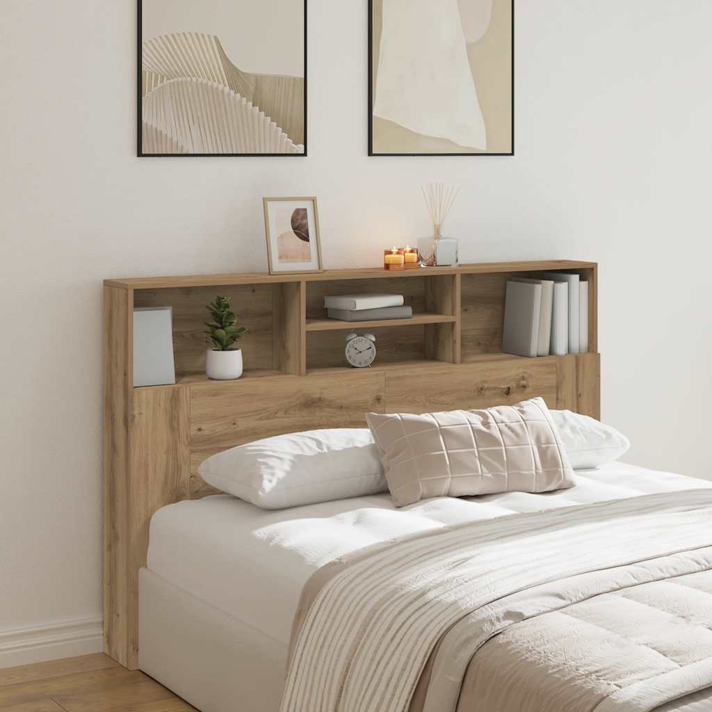 Bett-Kopfteil mit Ablagen Weiß 100x19x103,5 cm