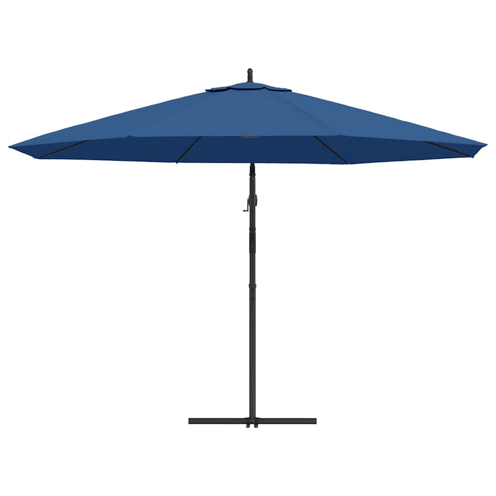 Ampelschirm mit Aluminium-Mast 350 cm Taupe