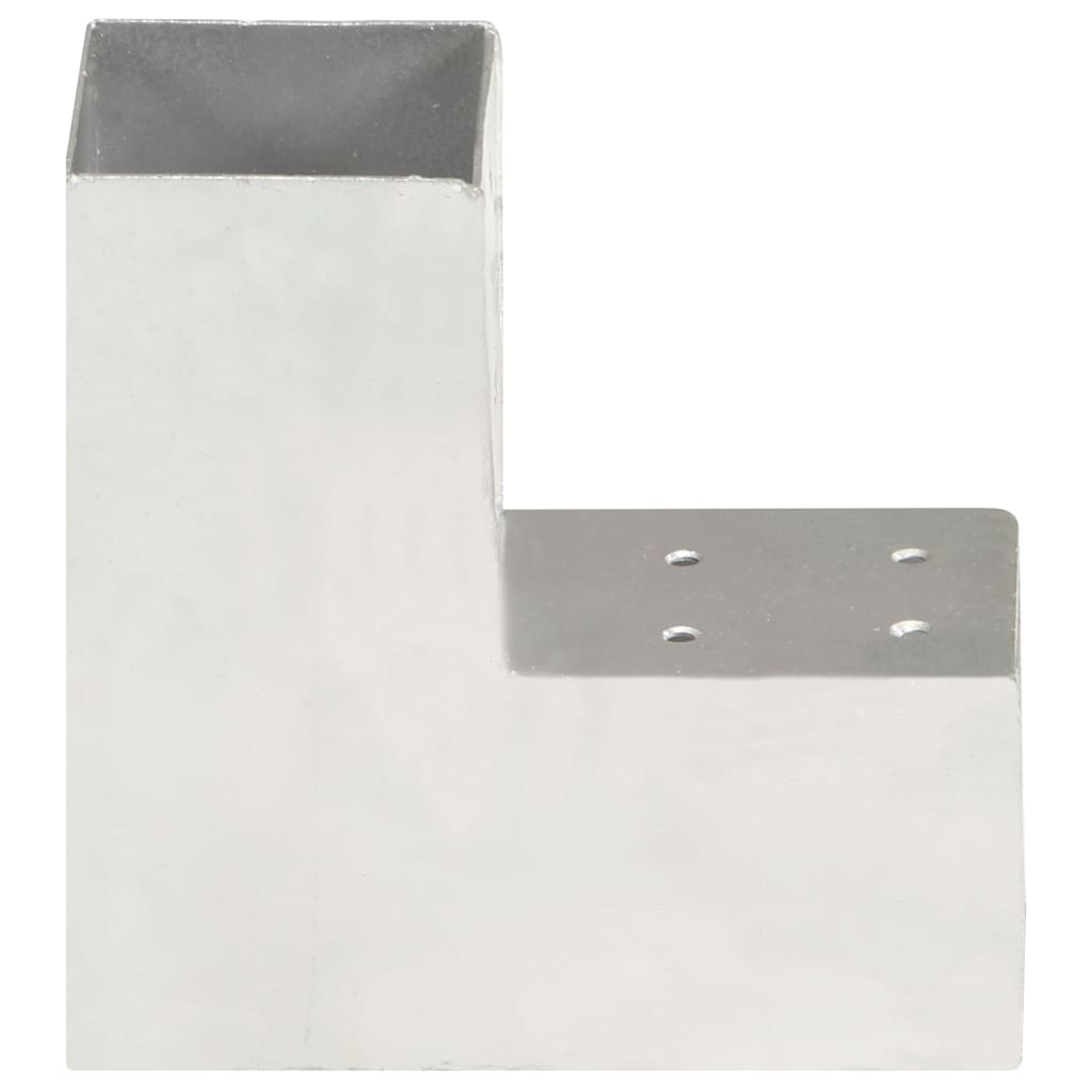 Pfostenverbinder L-Form Verzinktes Metall 71 x 71 mm