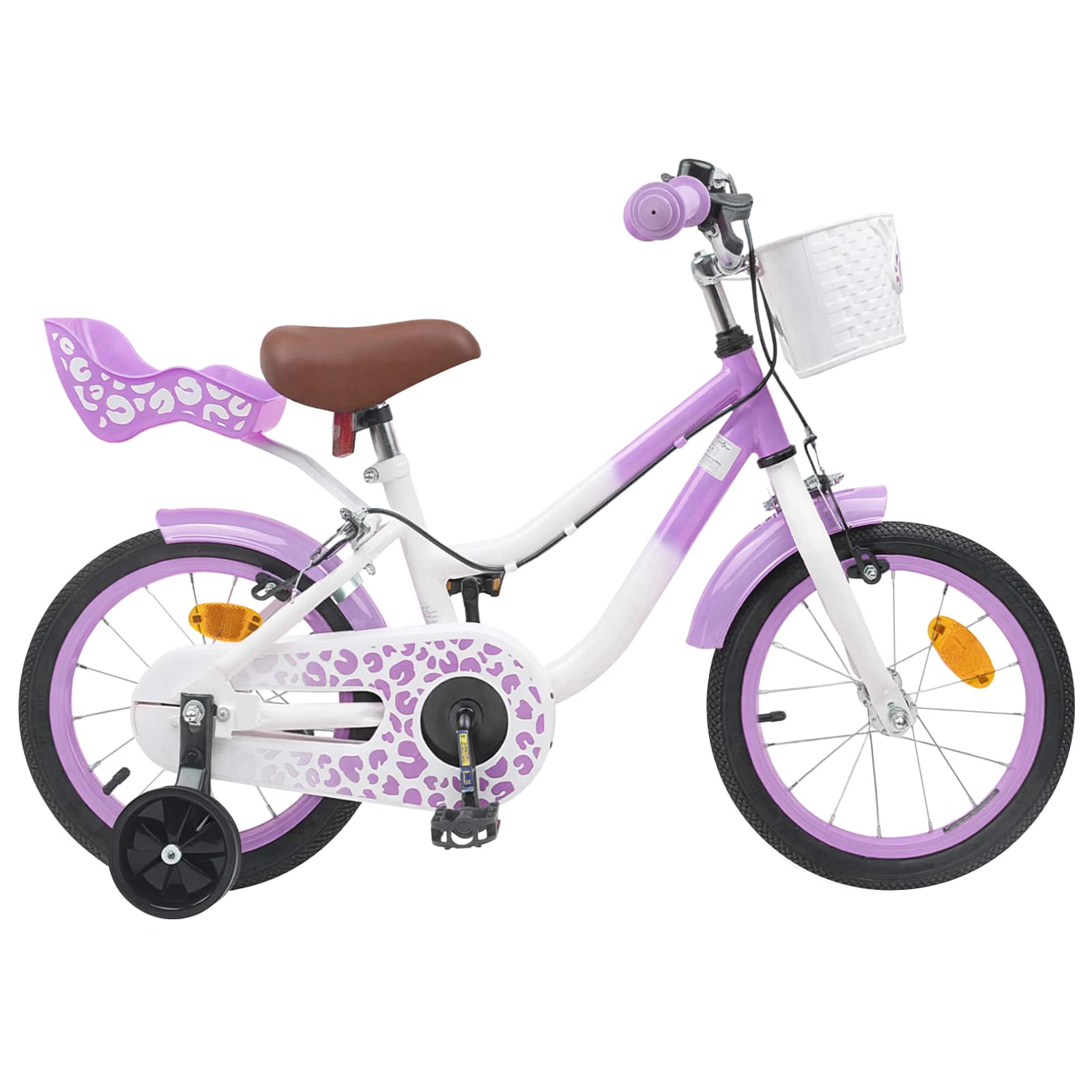 Kinderfahrrad Mit Stützrädern 12 Zoll für 2-4 Jahre alt Rosa