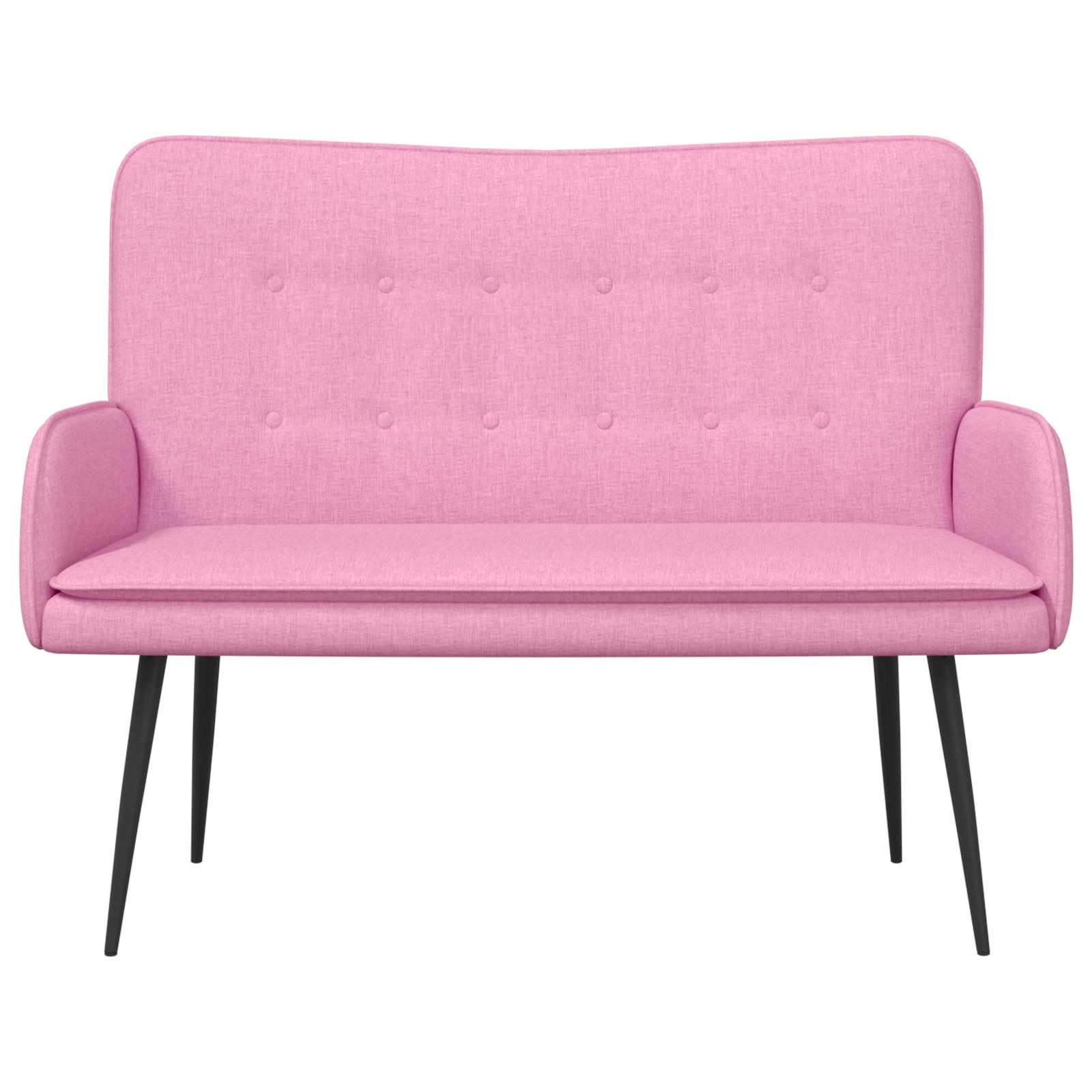 2-Sitzer Sofa Hellgrau 115 x 61 x 87 cm Stoff