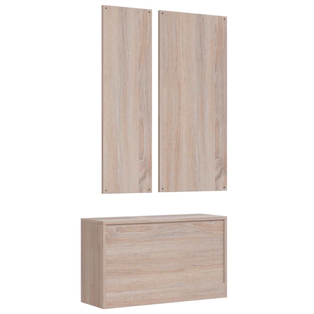 Kleiderschrank 3-Türig 118×50×171,5 cm Kiefer Panama Serie