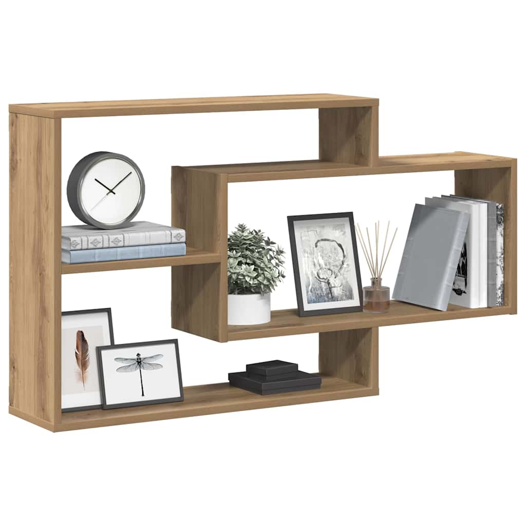 Wandregale Weiß 104x20x58,5 cm Holzwerkstoff